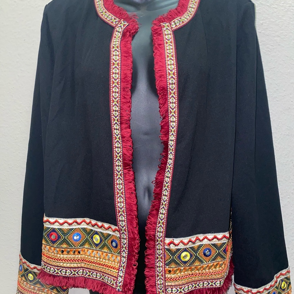 Stylish black and printed Jacket